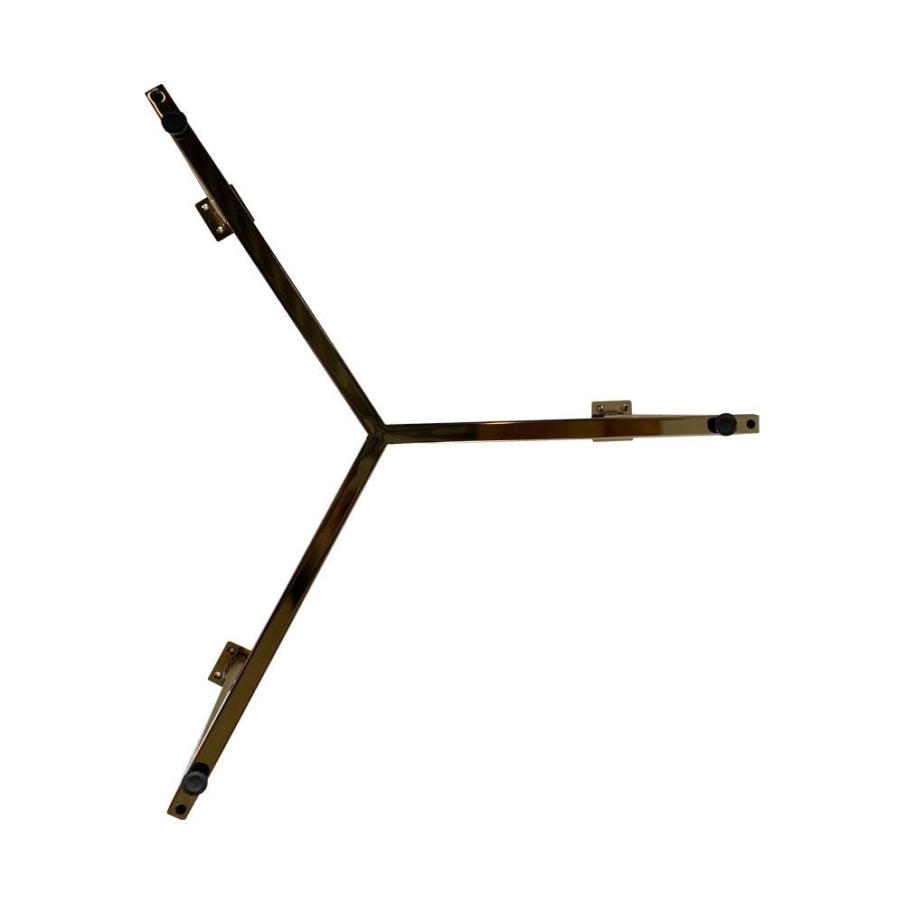 Goudkleurige salontafel onderstel hoogte 37 cm en diameter 73 cm (40 x 20 mm)