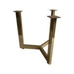Goudkleurige salontafel onderstel hoogte 37 cm en diameter 42 cm (40 x 20 mm)