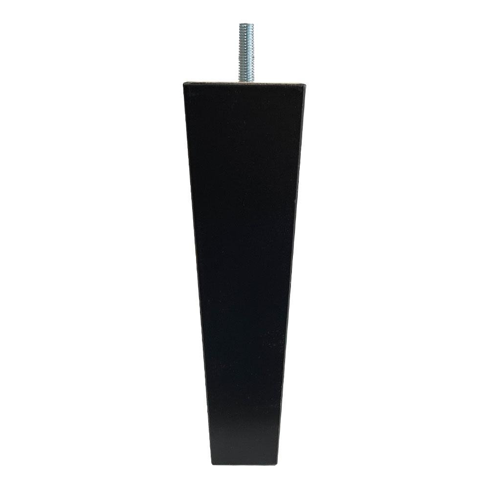 Houten zwarte trapezium meubelpoot 19,5 cm (M8)