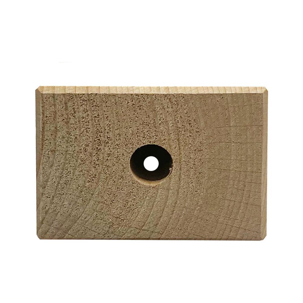 Kleine vierkanten houten meubelpoot 5 cm