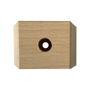 Kleine vierkanten tapse onbehandelde houten meubelpoot 5 cm