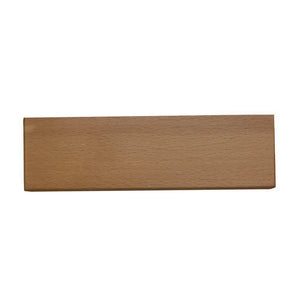 Rechthoekige blanke houten meubelpoot 4,5 cm