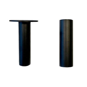 Ronde verstelbare zwarte meubelpoot 12,5 cm