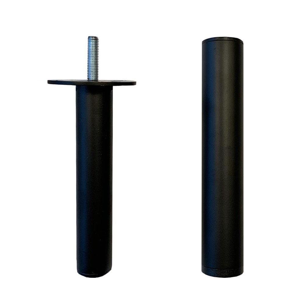 Afleiding residu verlangen Ronde verstelbare zwarte meubelpoot 22 cm (M8)