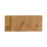 Rechthoekige bruine houten meubelpoot 11 cm (M8)