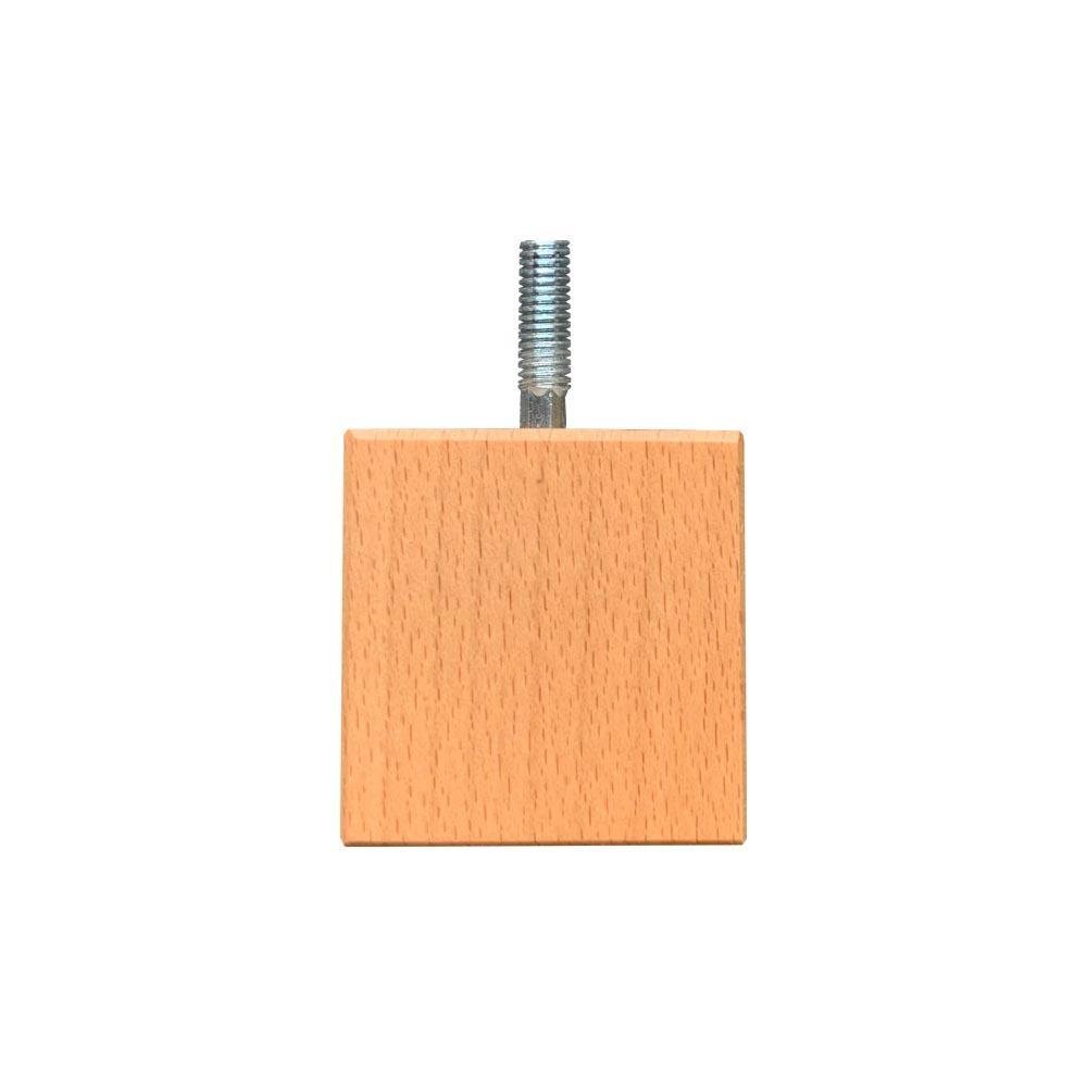 Vierkanten houten meubelpoot 5 cm (M8)