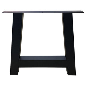 Zwarte A tafelpoot 72 cm (koker 8 x 8 cm)