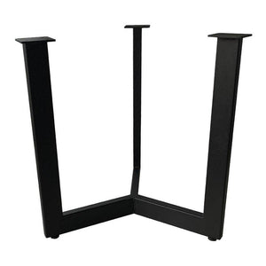 Zwarte stalen salontafel onderstel hoogte 43 cm en diameter 42 cm (40 x 20 mm)