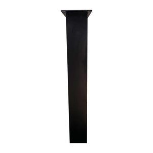 Zwarte U tafelpoot 72 cm (koker 10 x 10)